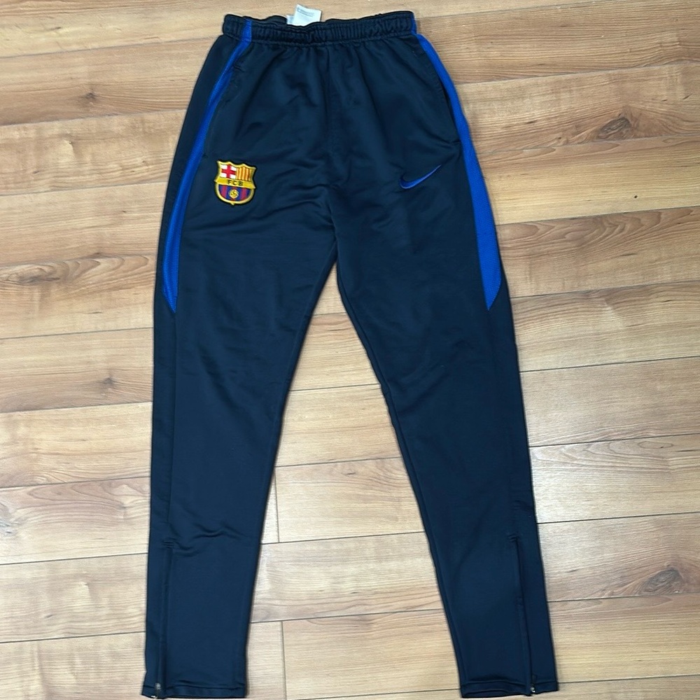 FC BARCELONA Nike Black Pants with Blue Highlights